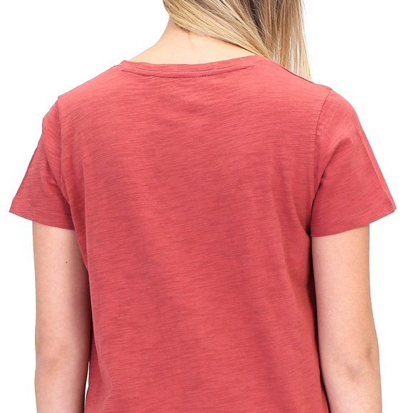 V Neck T-Shirt Brick - Picture 3 of 3